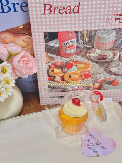 Mini Cherry Cupcake Taba Squishy Toy Find Your Love Squishy