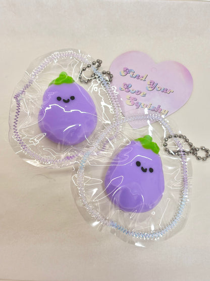 Mini Eggplant Taba Squishy Toy