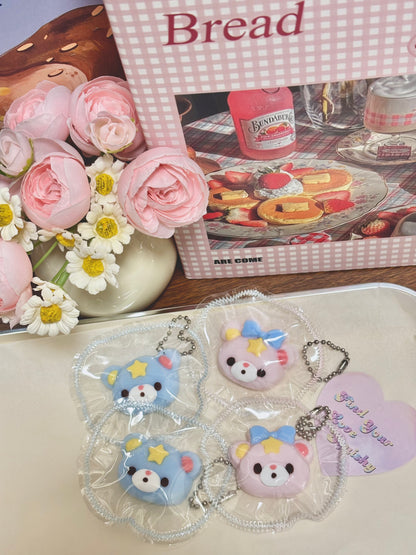 Mini Little Twin Stars Bear Taba Squishy Toy