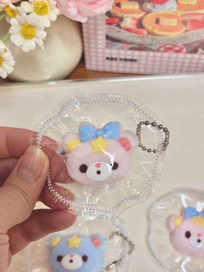 Mini Little Twin Stars Bear Taba Squishy Toy