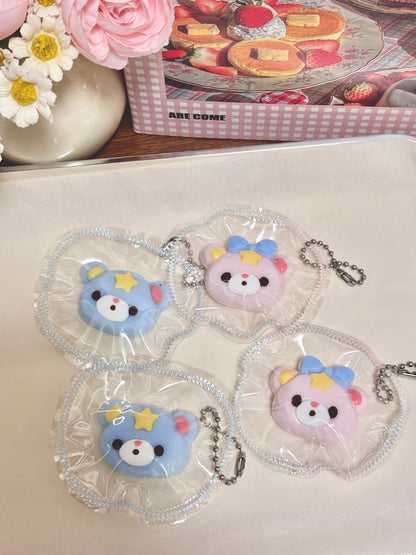 Mini Little Twin Stars Bear Taba Squishy Toy