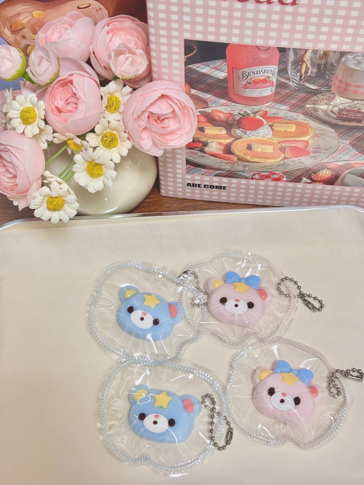 Mini Little Twin Stars Bear Taba Squishy Toy