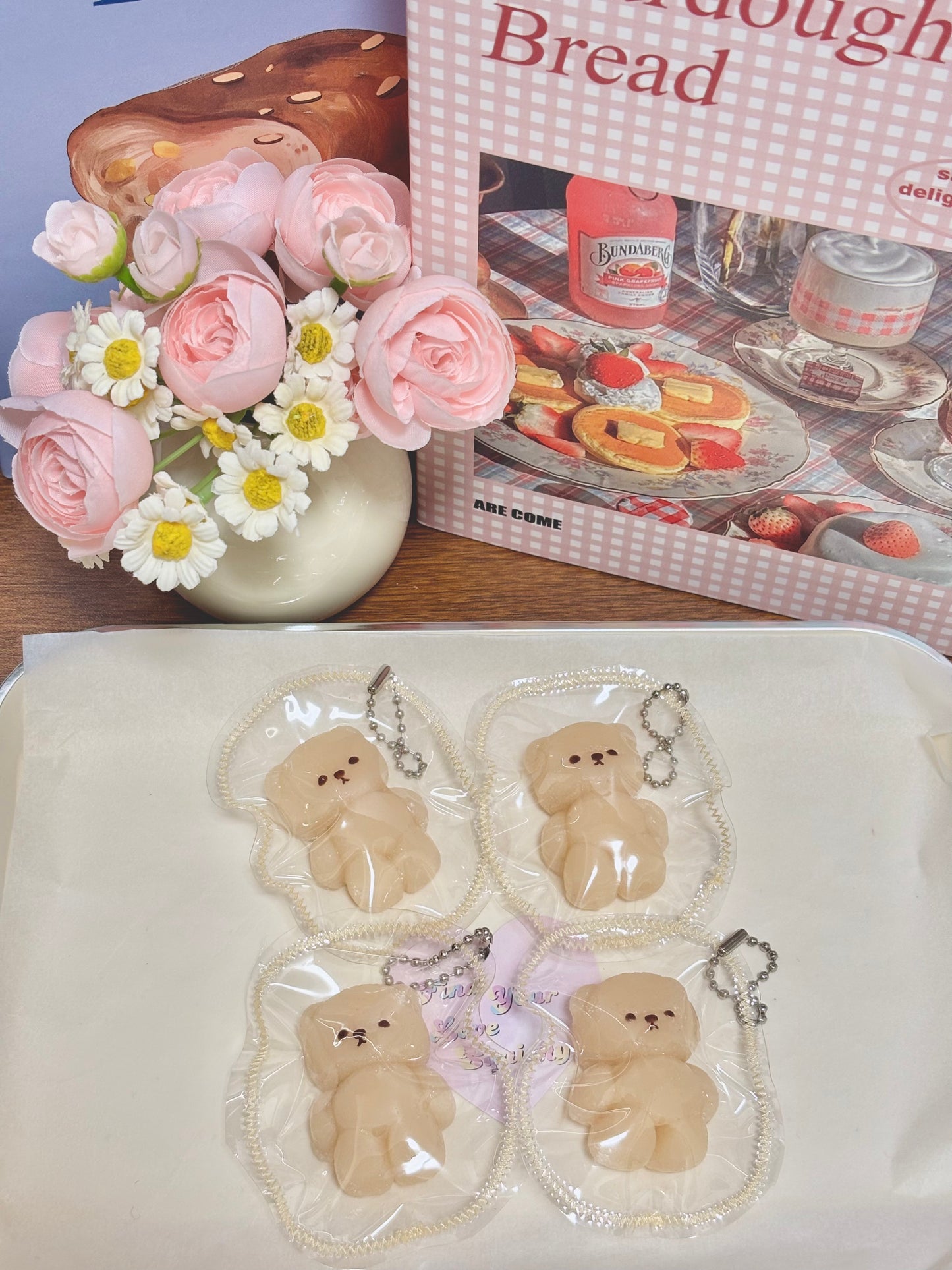 Mini Teddy Bear Taba Squishy Toy