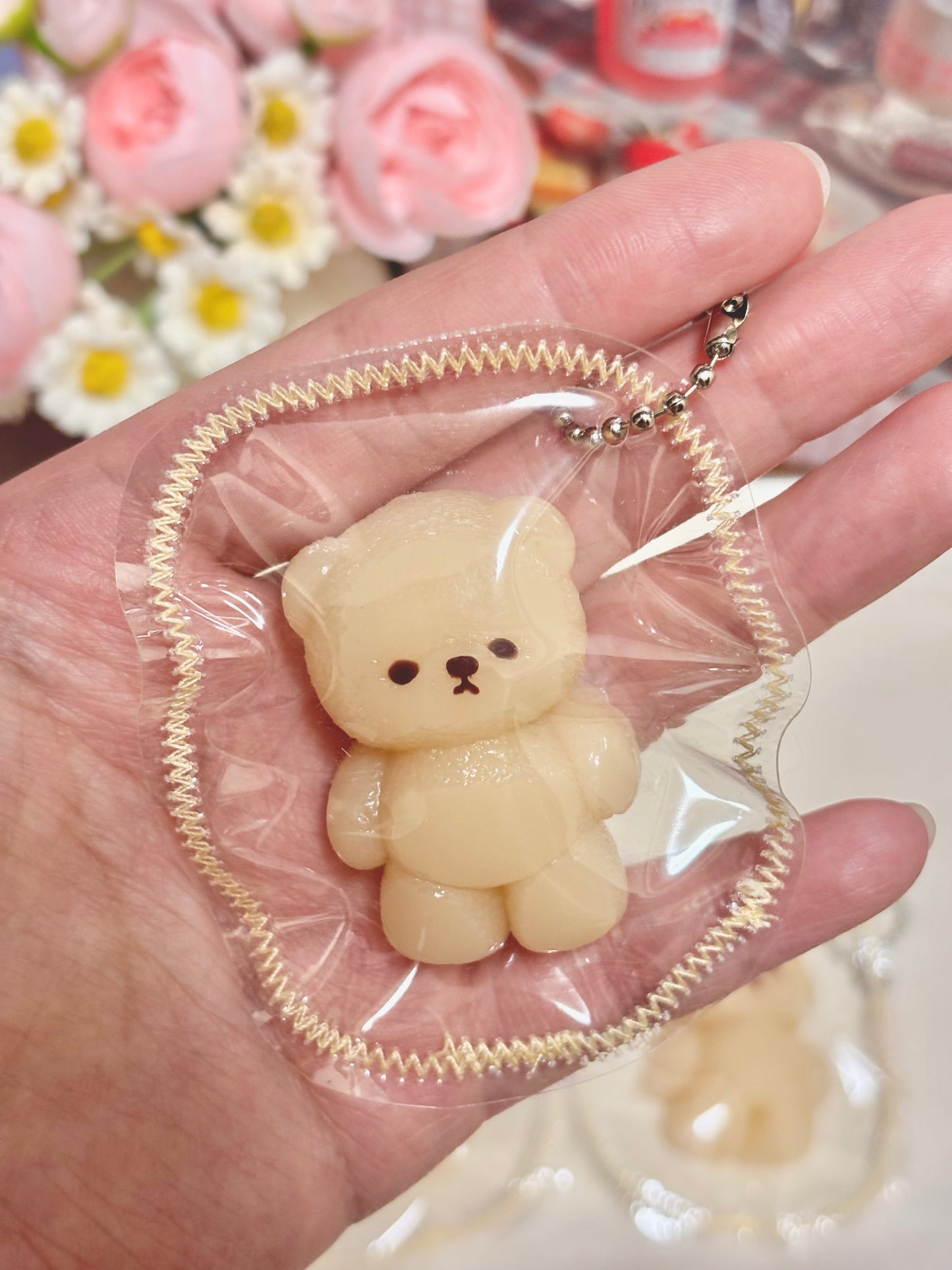 Mini Teddy Bear Taba Squishy Toy