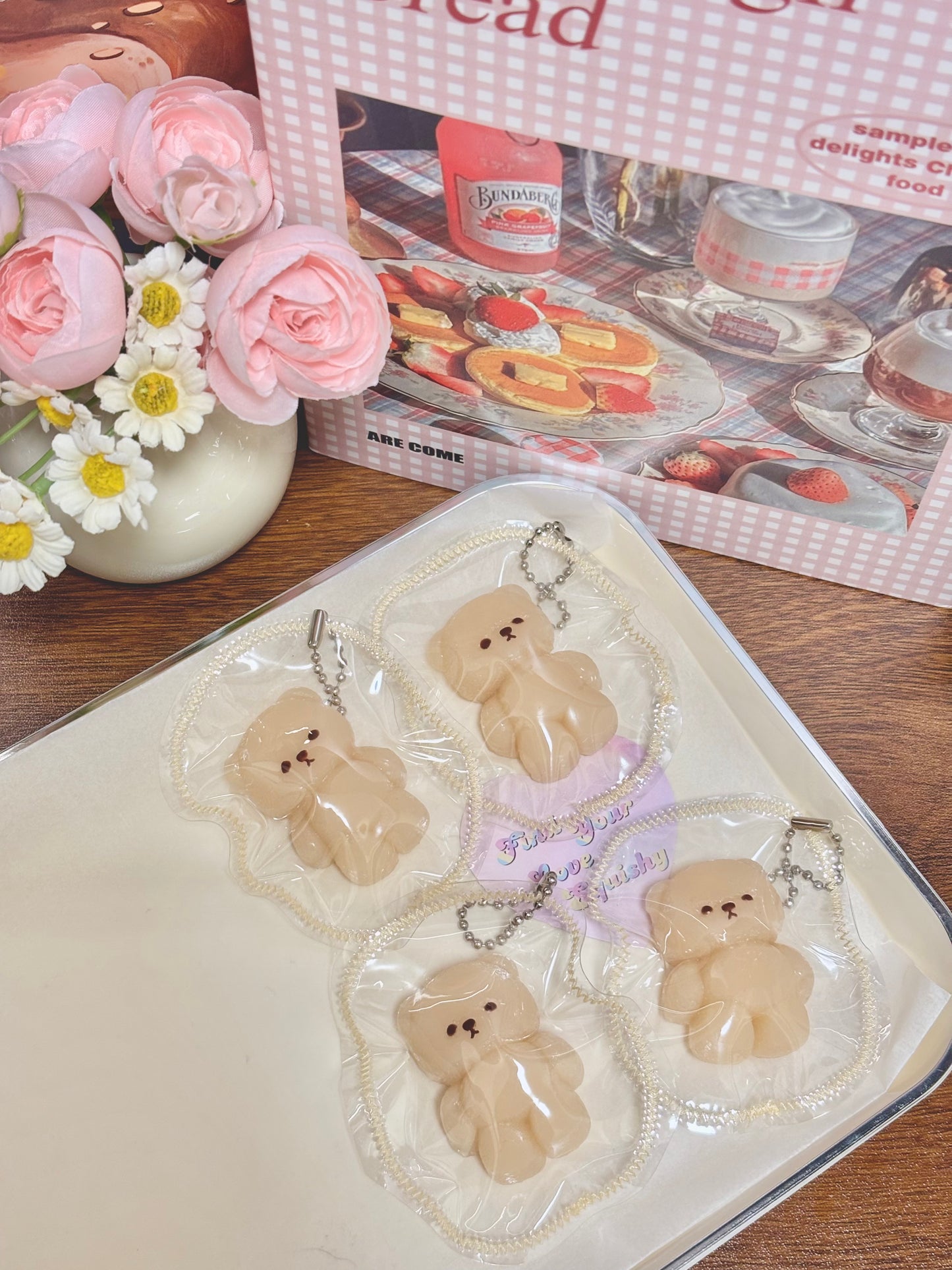 Mini Teddy Bear Taba Squishy Toy