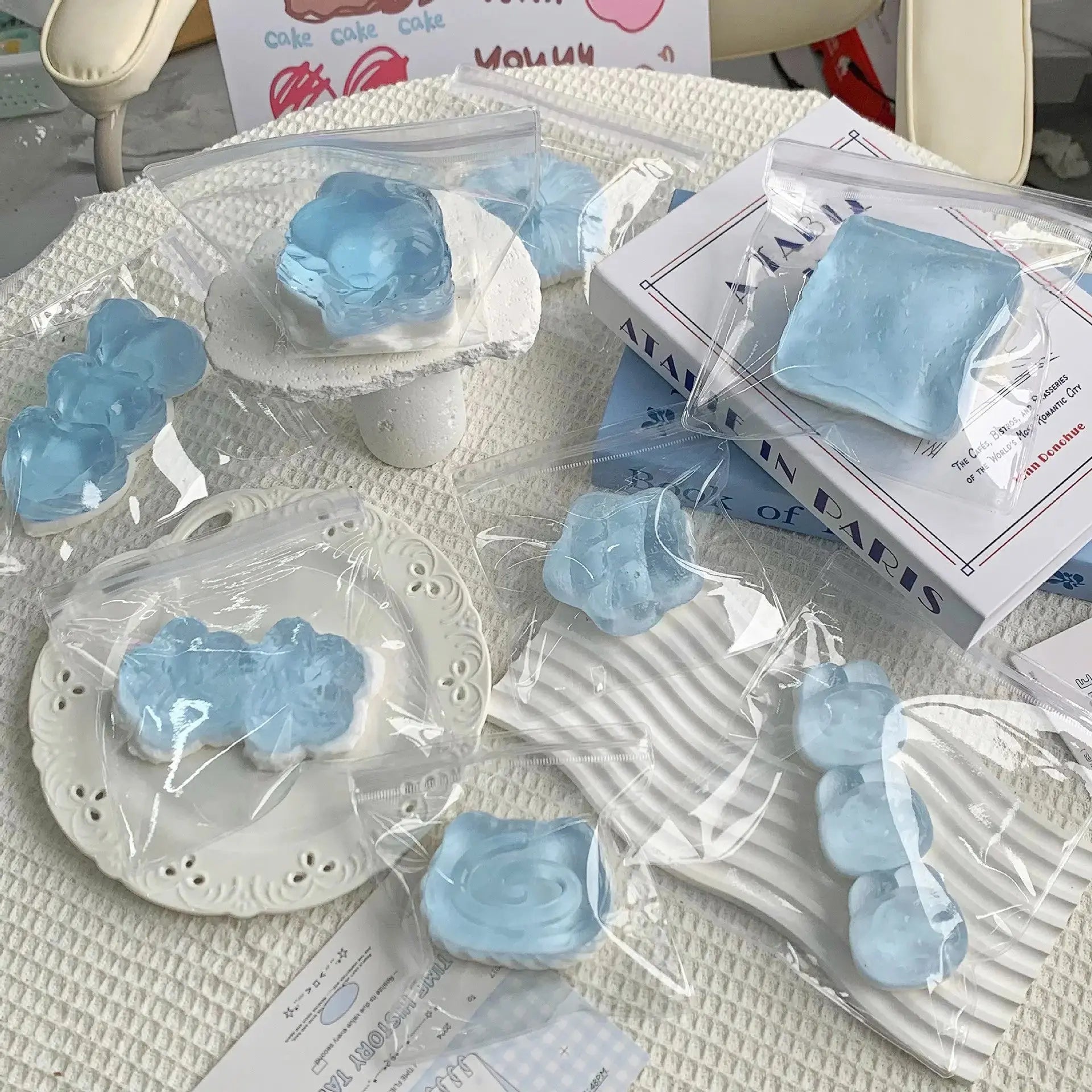 Mint Jelly Dessert Series Taba Squishy Toy - Find Your Love