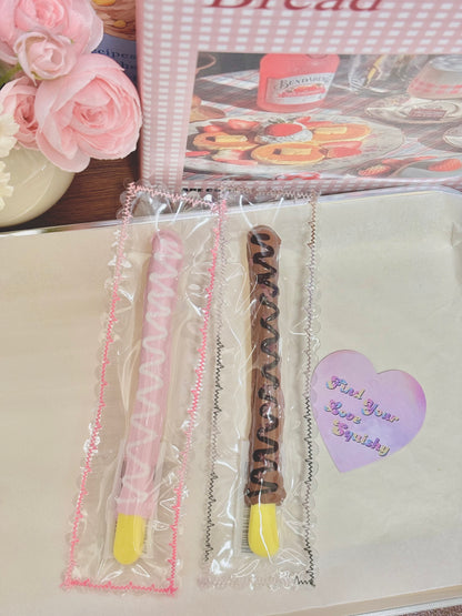 Pocky Chocolate Biscuit Stick Taba Squishy Toy