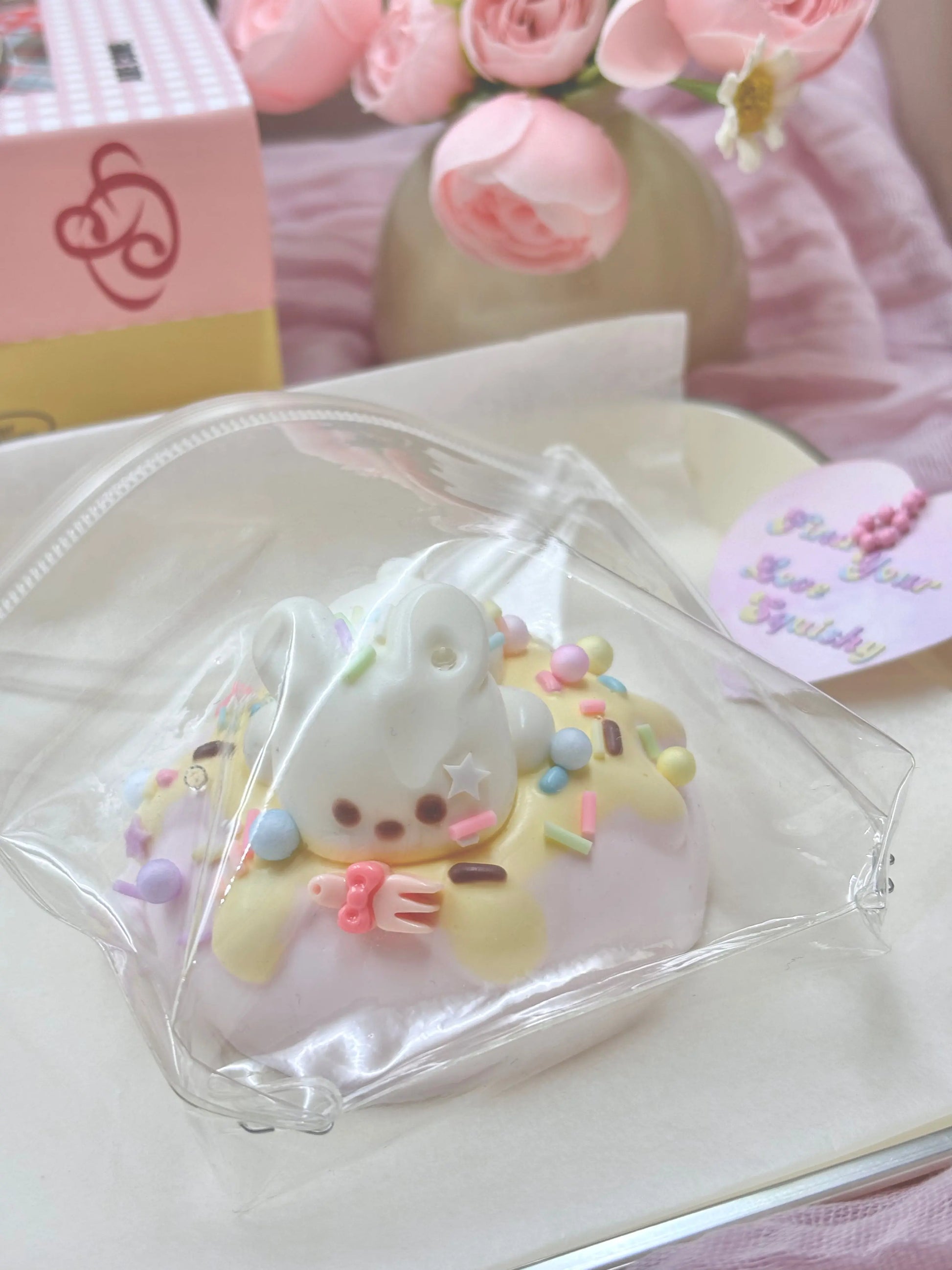 Rabbit Cream Cake Taba Squishy Toy - Find Your Love