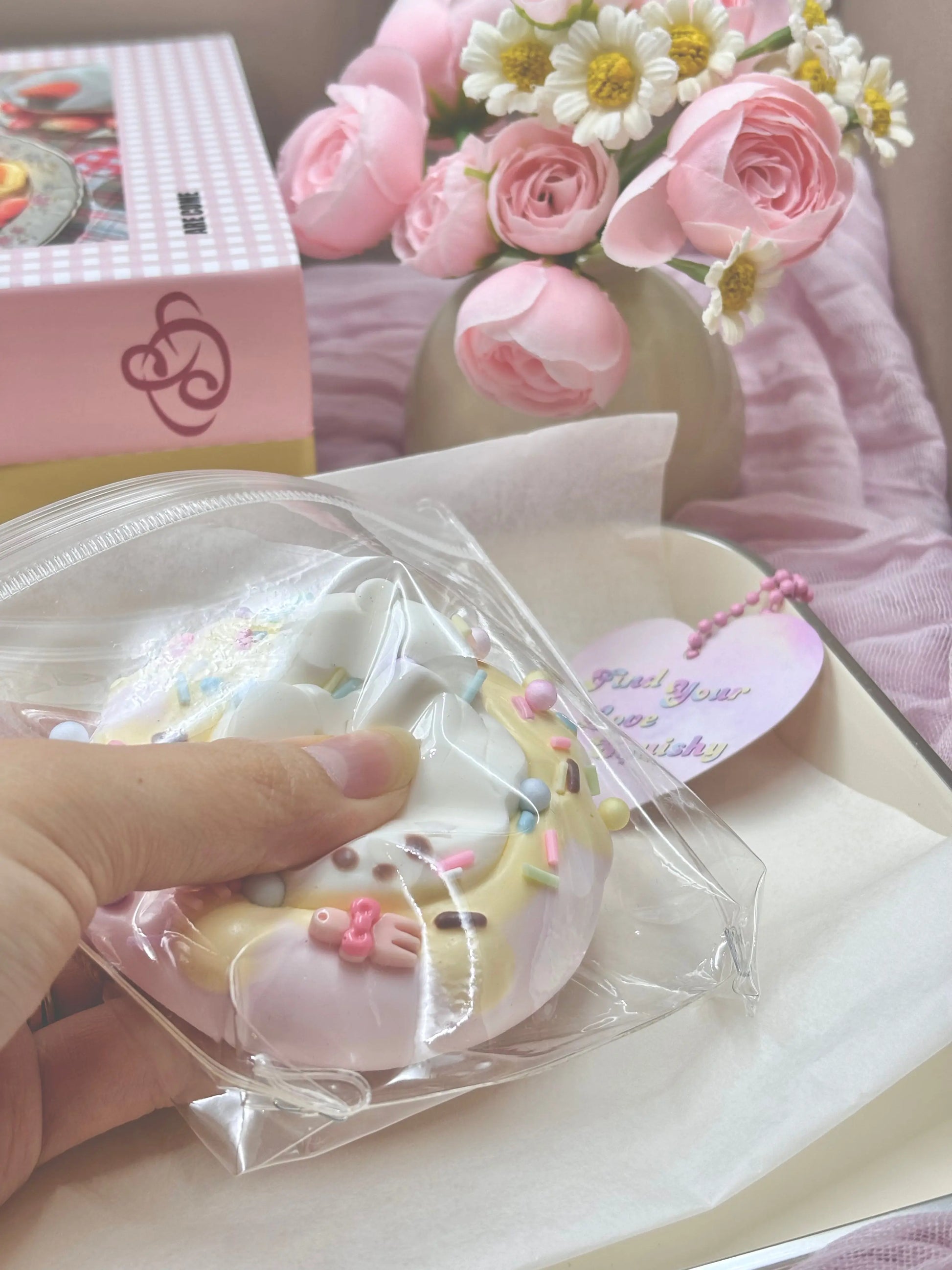 Rabbit Cream Cake Taba Squishy Toy - Find Your Love