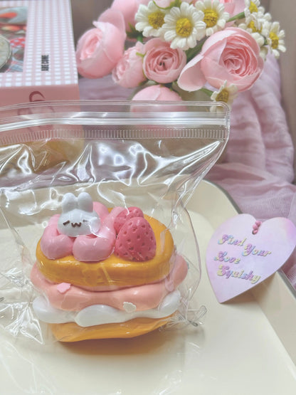 Rabbit Strawberry Cake Taba Squishy Toy - Find Your Love