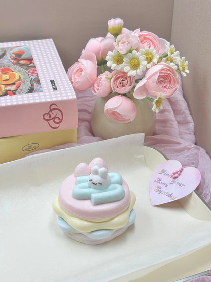 Rainbow Rabbit Strawberry Cake Taba Squishy Toy - Find Your Love