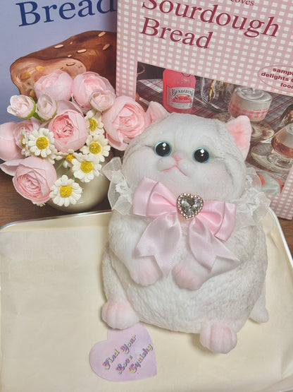 Super Big Flocked Stretching Cat Taba Squishy Toy