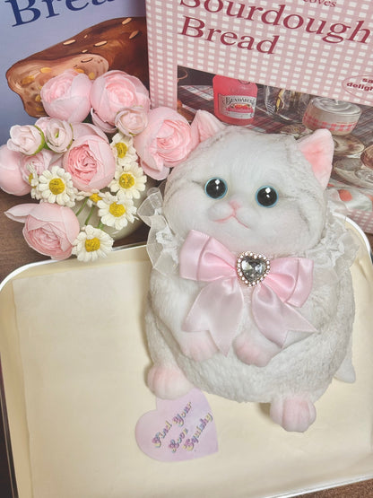 Super Big Flocked Stretching Cat Taba Squishy Toy