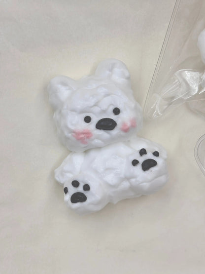 White Dog Taba Squishy Toy - Find Your Love