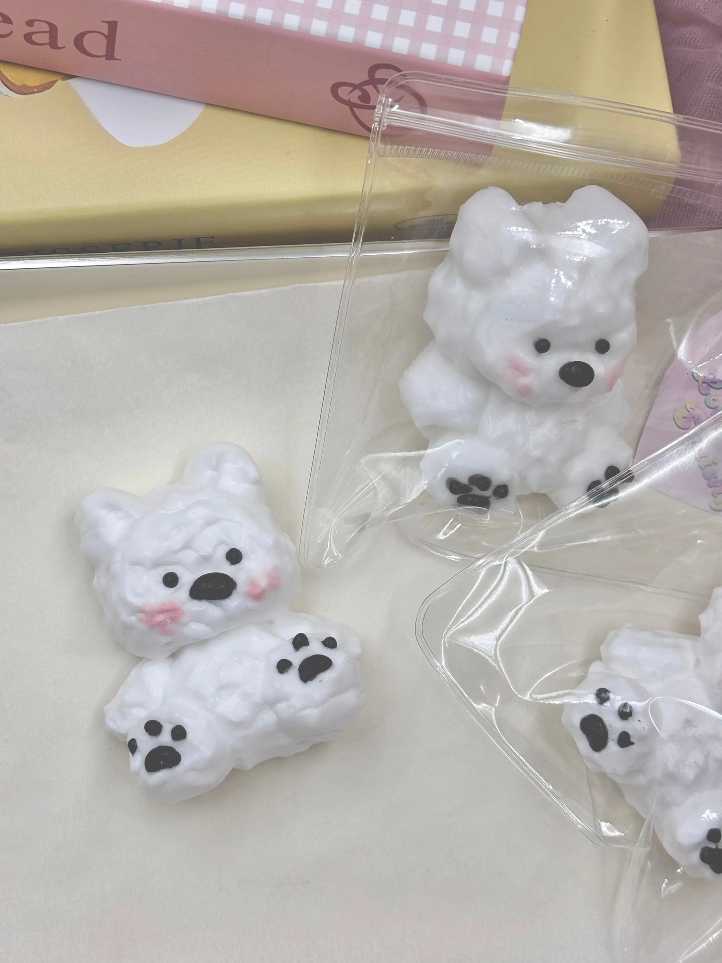 White Dog Taba Squishy Toy - Find Your Love