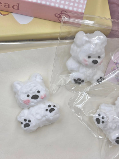 White Dog Taba Squishy Toy - Find Your Love