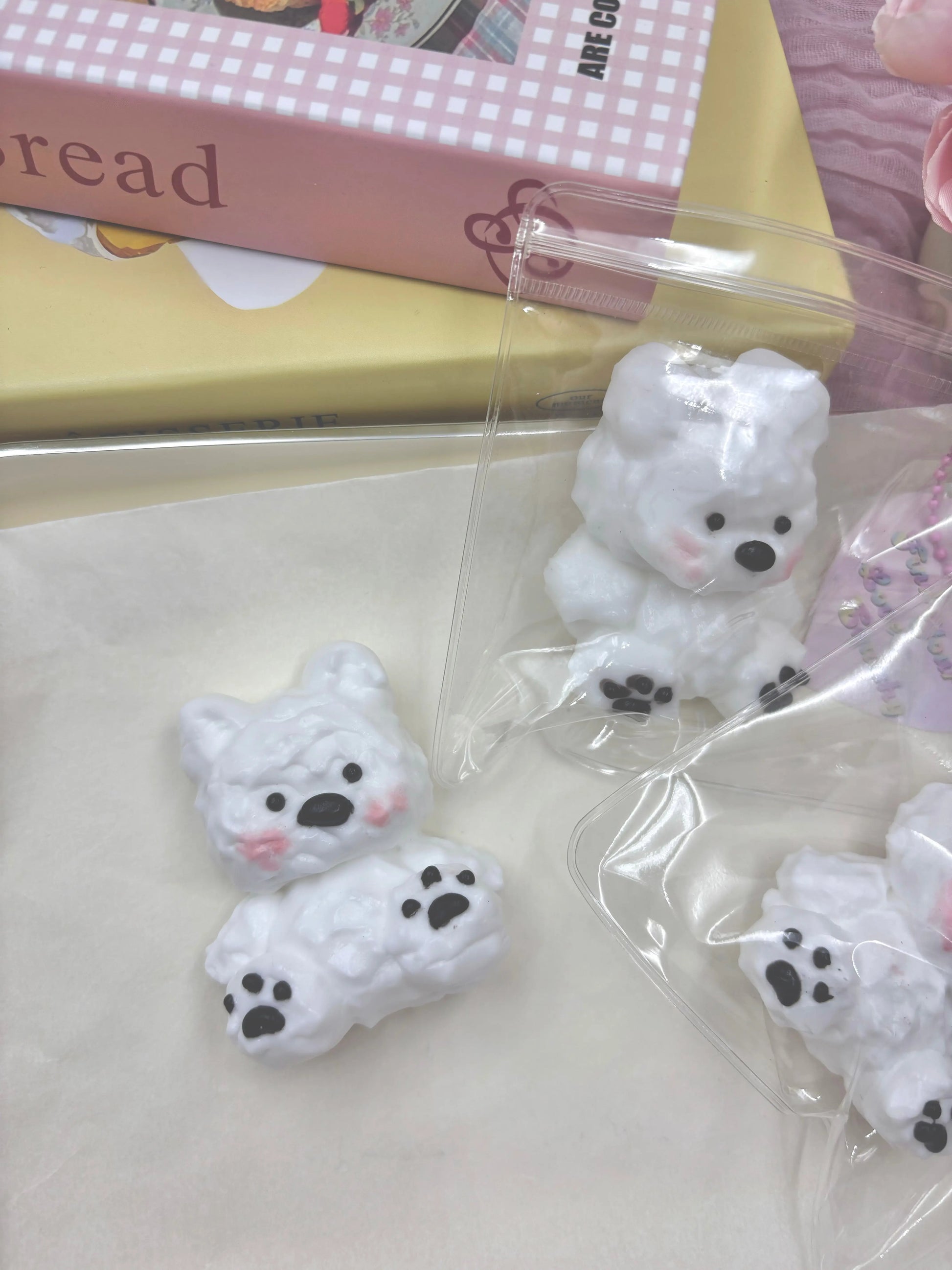 White Dog Taba Squishy Toy - Find Your Love