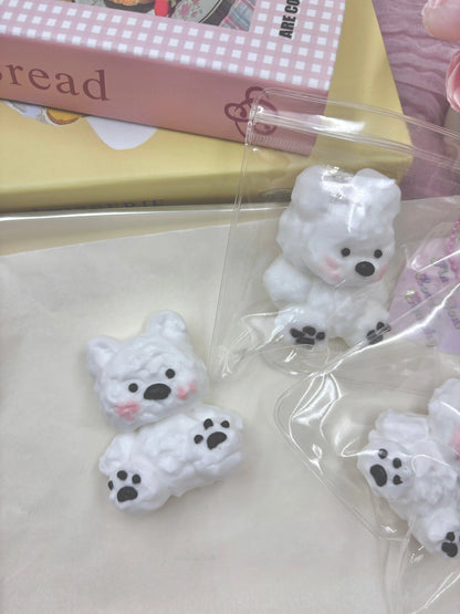 White Dog Taba Squishy Toy - Find Your Love