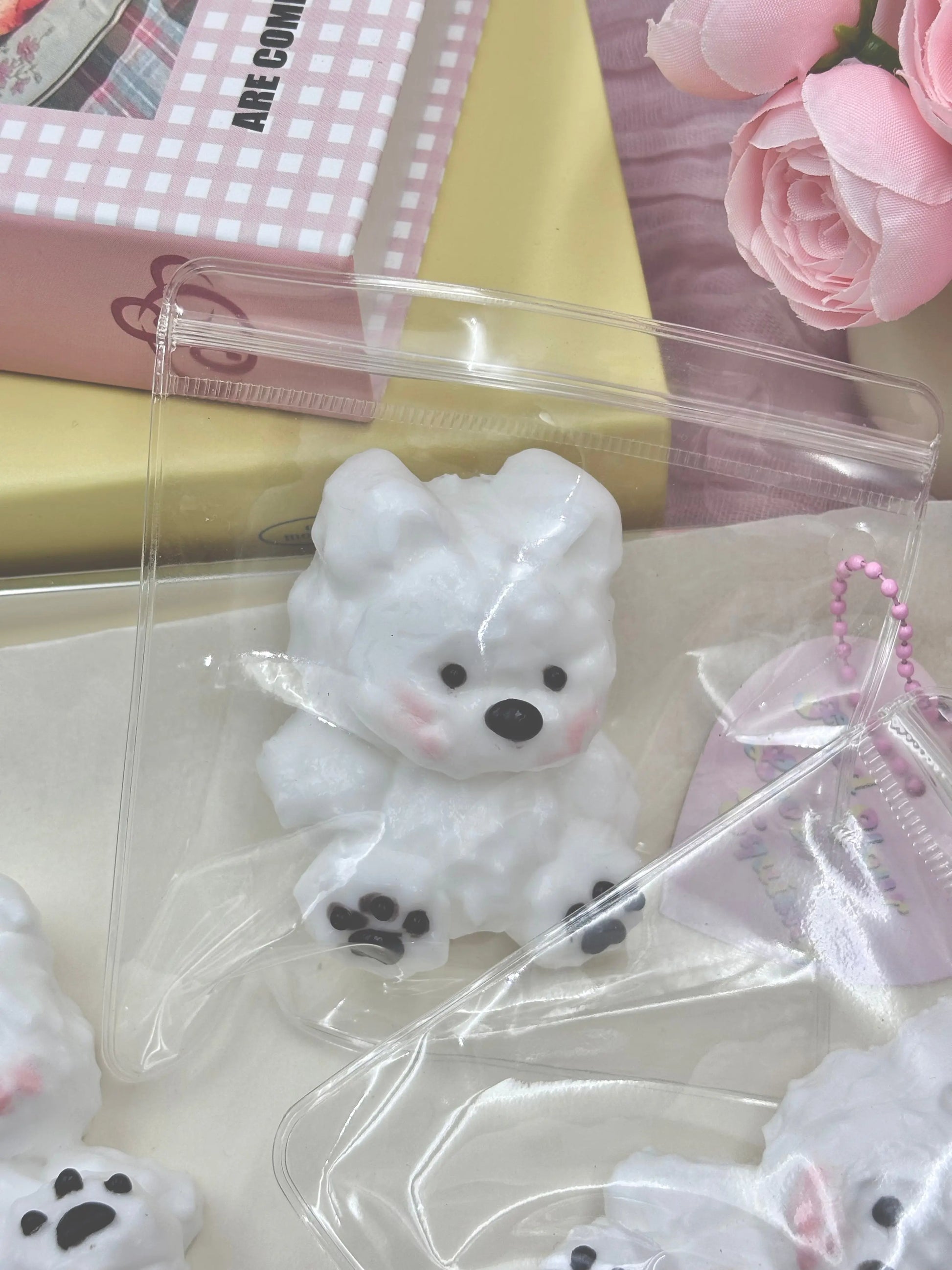 White Dog Taba Squishy Toy - Find Your Love