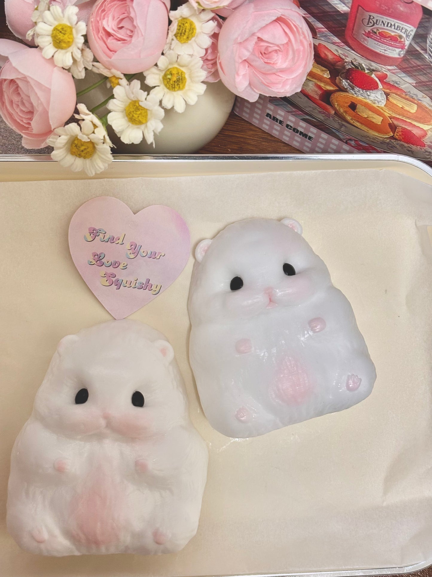 White Bear Taba Squishy Toy