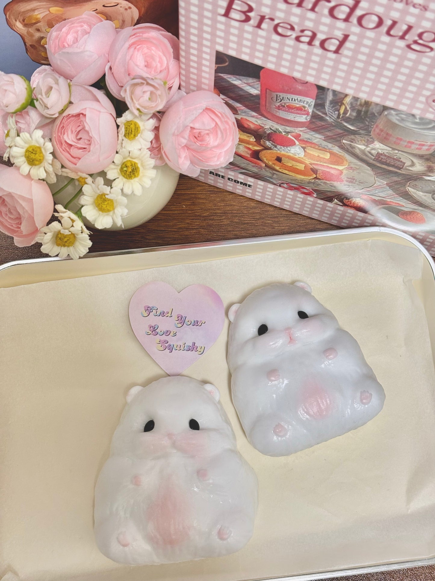 White Bear Taba Squishy Toy