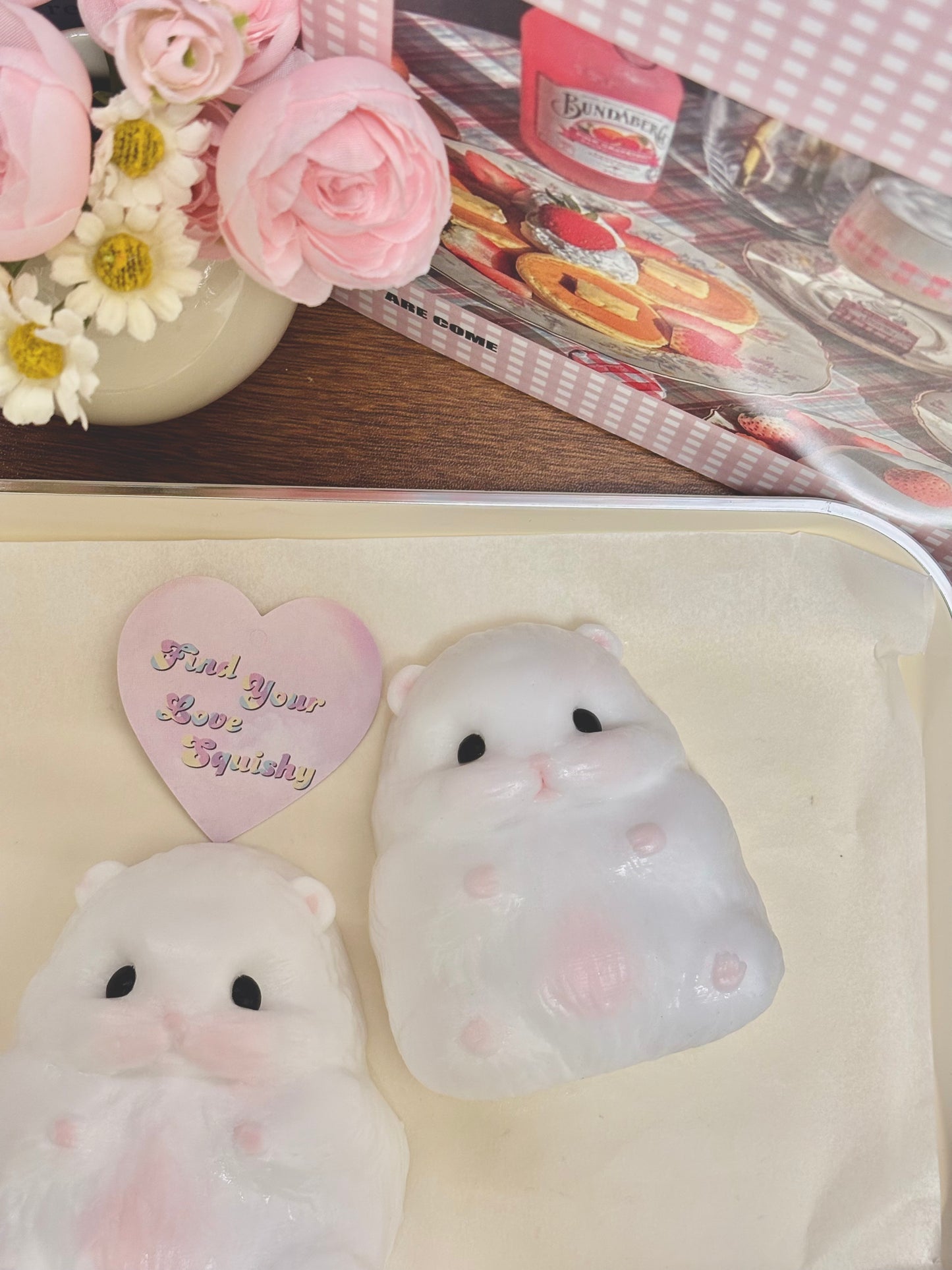 White Bear Taba Squishy Toy
