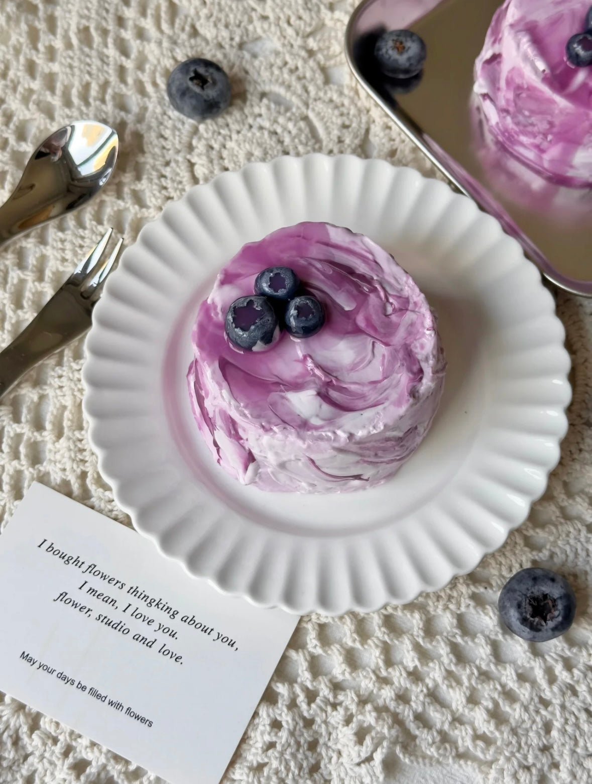 Blueberry Cheesecake Taba Squishy Toy - Find Your Love Squishy