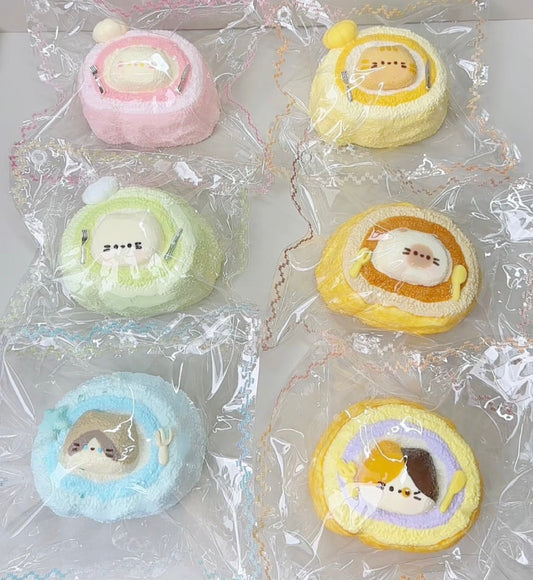 Cat Roll Cake Taba Squishy - Find Your Love Squishy