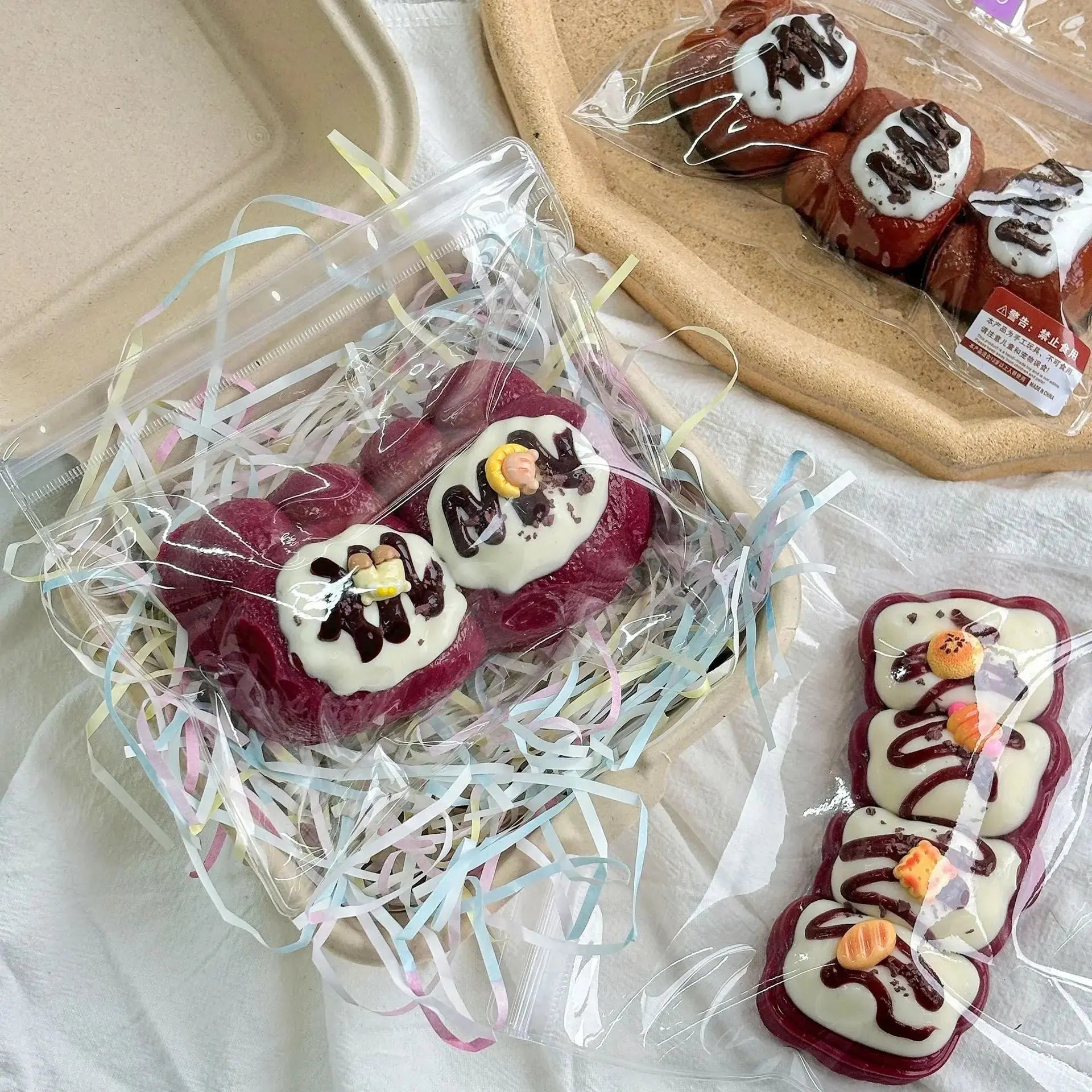 Chocolate Cake Dessert Series Taba Squishy Toy - Find Your Love