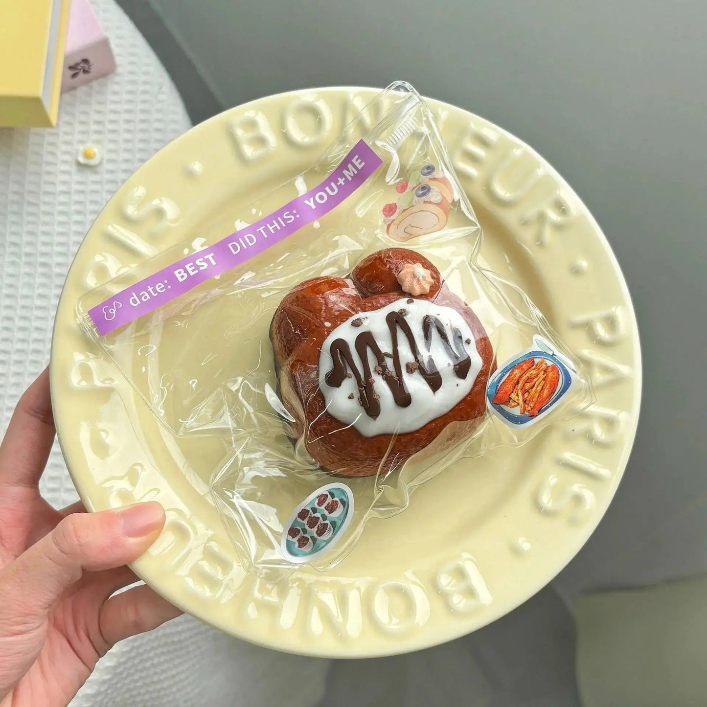 Chocolate Cake Dessert Series Taba Squishy Toy - Find Your Love