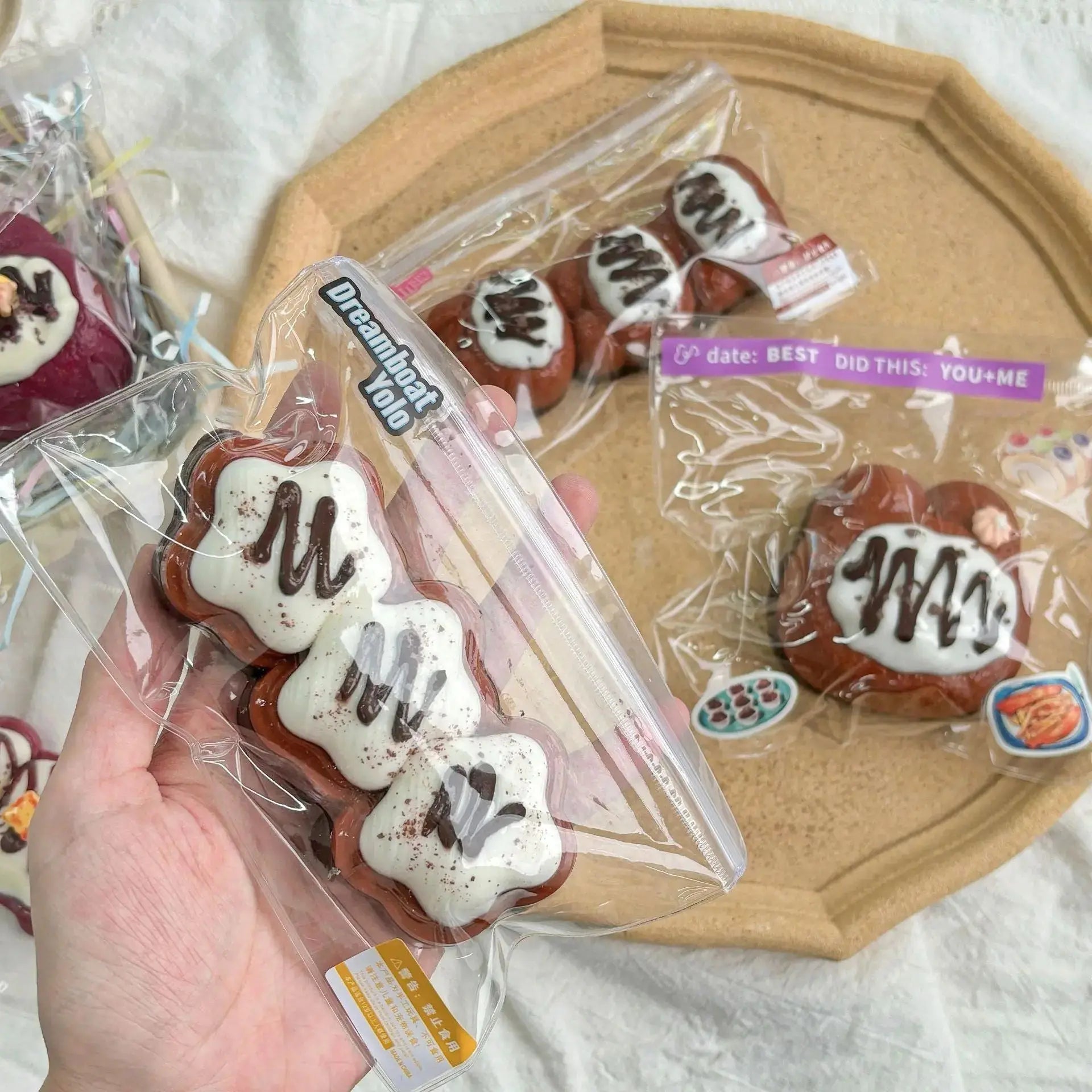Chocolate Cake Dessert Series Taba Squishy Toy - Find Your Love
