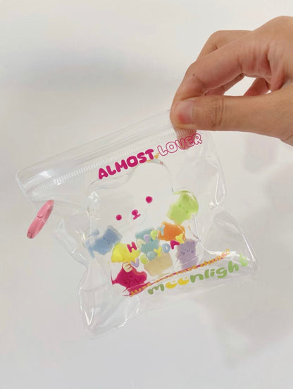 Clear Glitter Gel Crystal Bear Taba Squishy Toy - Find Your Love