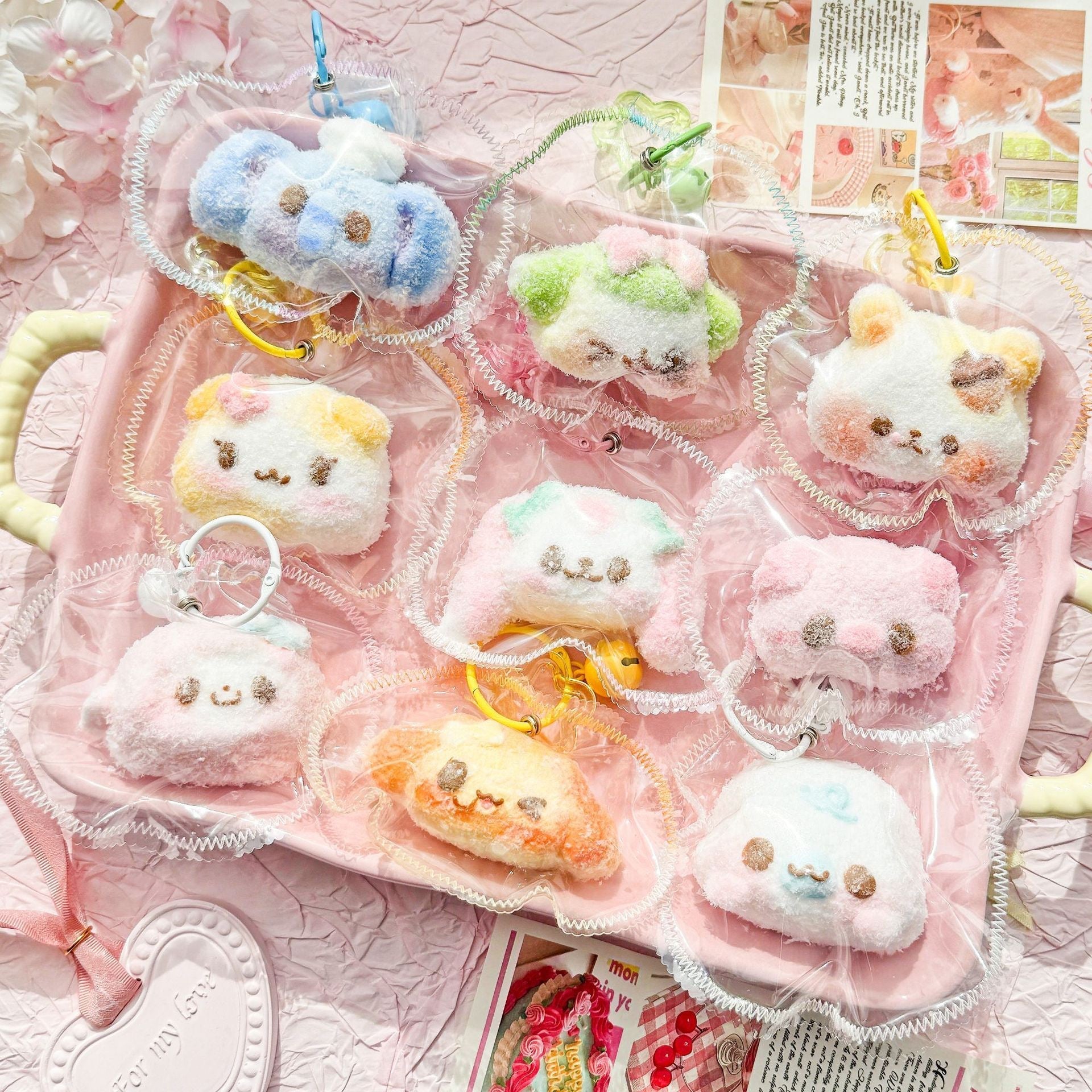 Cutie Little Animals Head Flocked Taba Squishy - Find Your Love Squishy