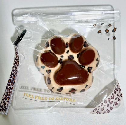Leopard Print Cat Paw Taba Squishy Toy - Find Your Love Squishy