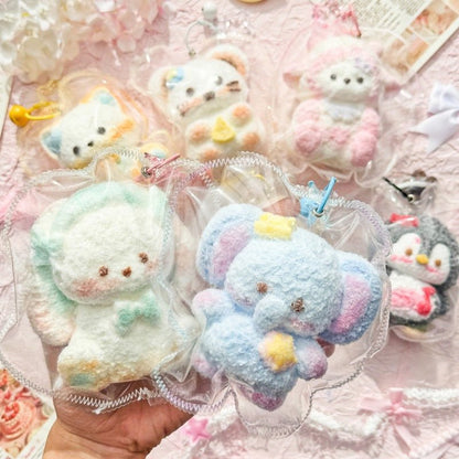 Lovely Animals Cutie Flocked Taba Squishy - Find Your Love Squishy