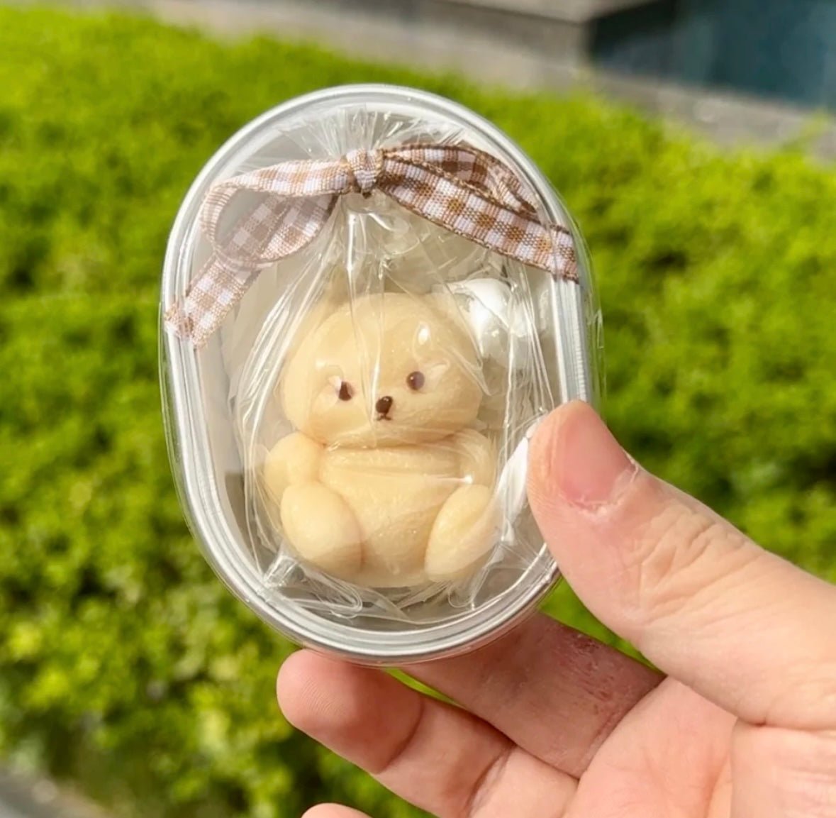 Mini Brown Teddy Bear Taba Squishy Toy - Find Your Love Squishy