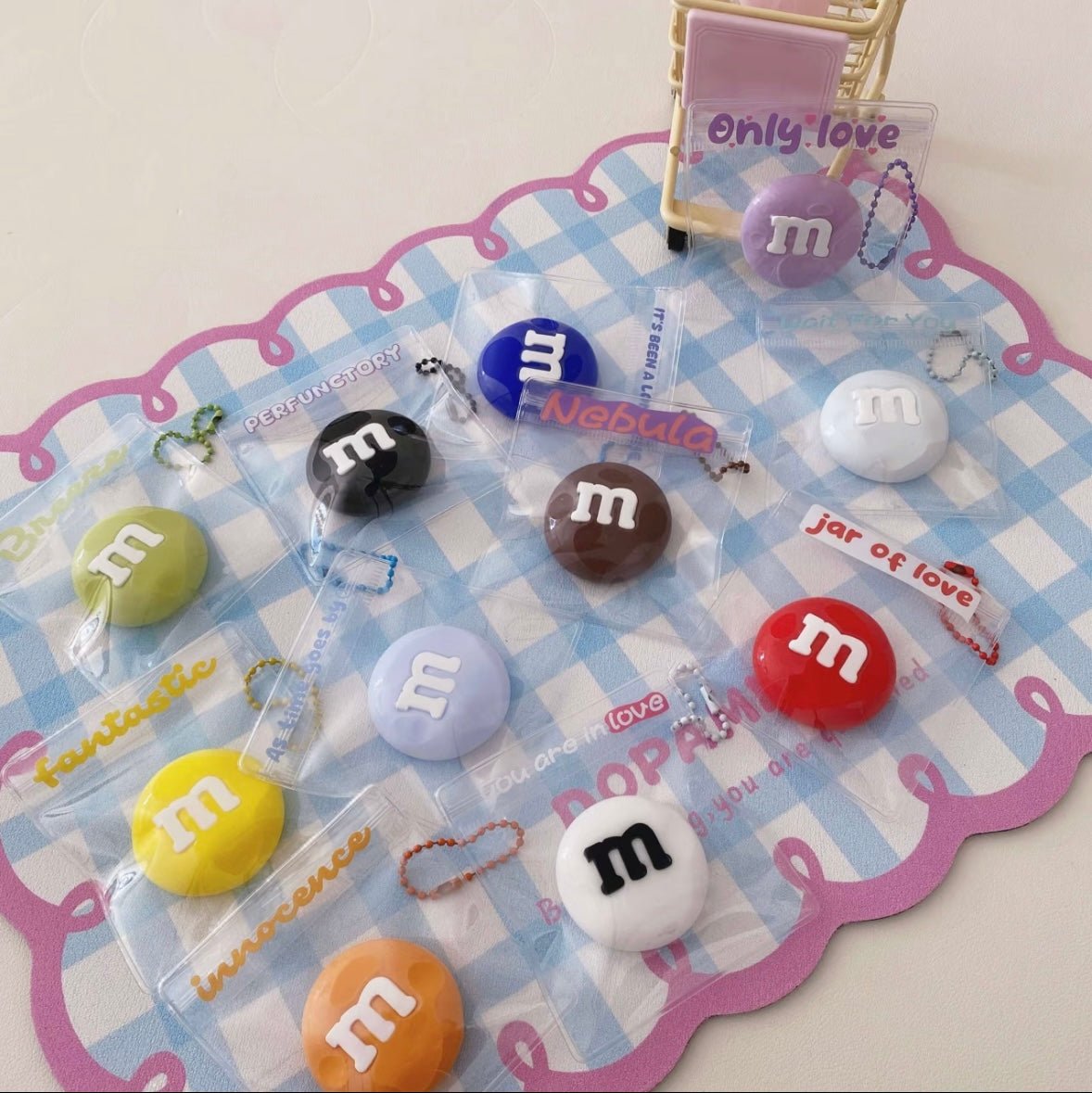 M&M's Chocolate Taba Squishy Toy - Find Your Love