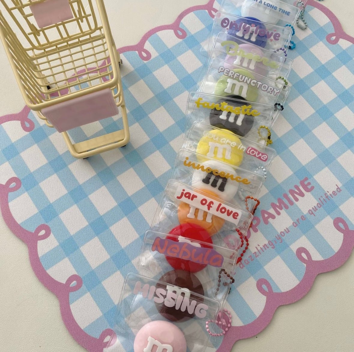 M&M's Chocolate Taba Squishy Toy - Find Your Love