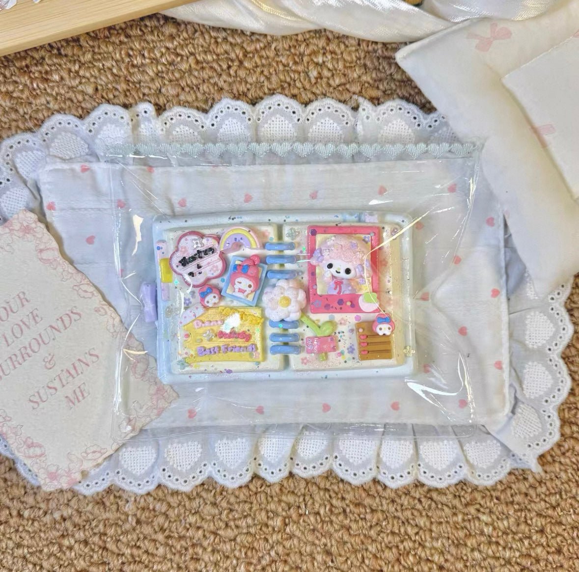 Sanrio Cartoon Notebook Taba Squishy Toy - Find Your Love Squishy