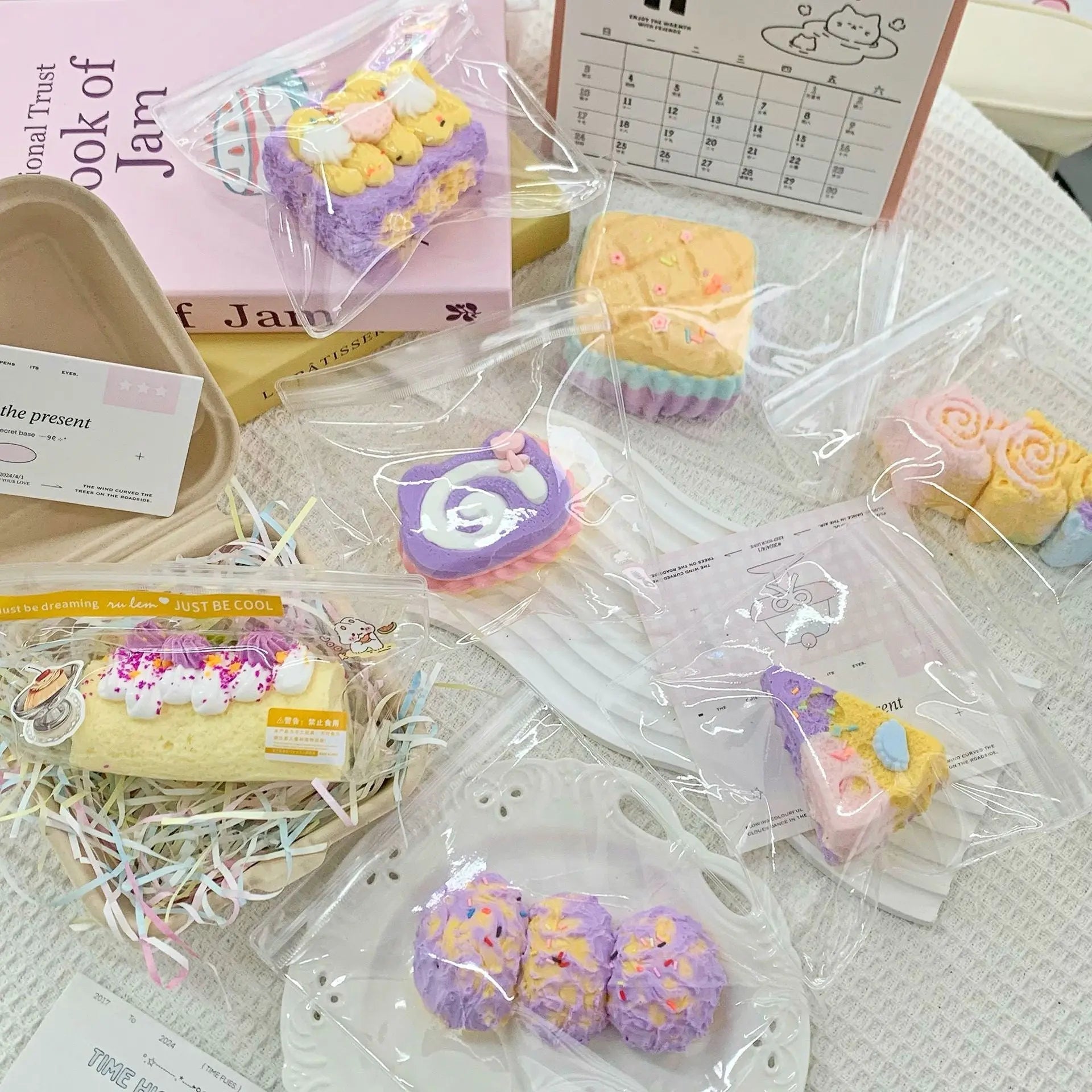 Taro Cake Dessert Series Taba Squishy Toy - Find Your Love