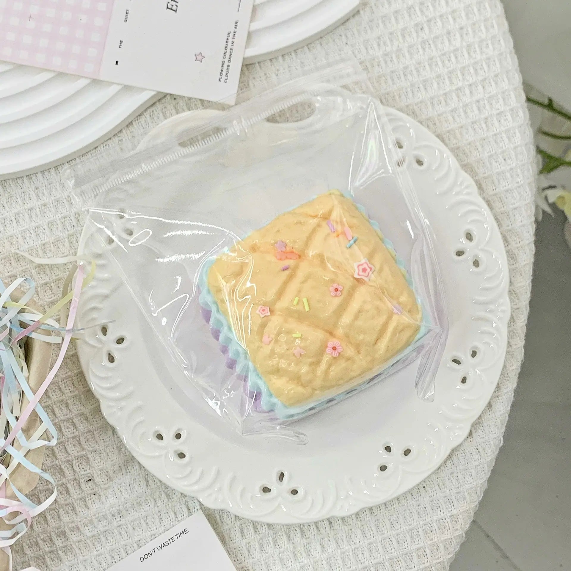 Taro Cake Dessert Series Taba Squishy Toy - Find Your Love