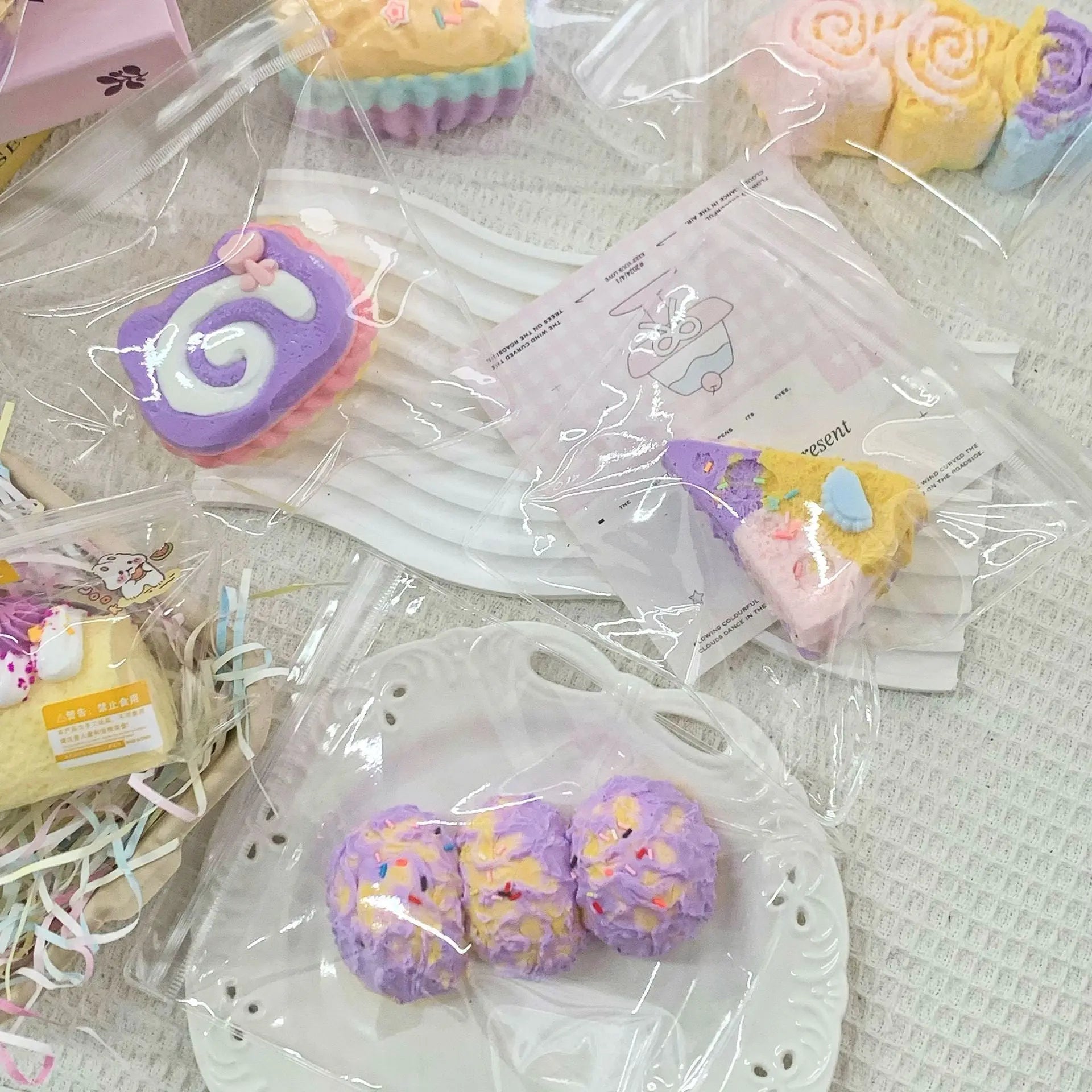 Taro Cake Dessert Series Taba Squishy Toy - Find Your Love