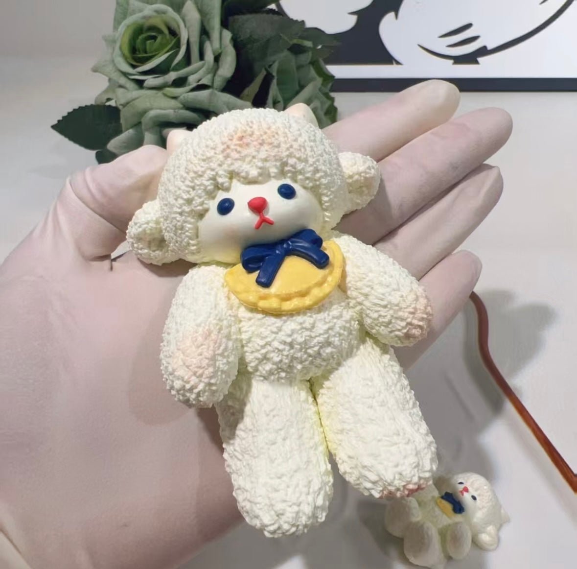 White Sheep Lamb Taba Squishy Toy - Find Your Love Squishy