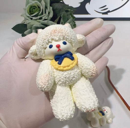 White Sheep Lamb Taba Squishy Toy - Find Your Love Squishy