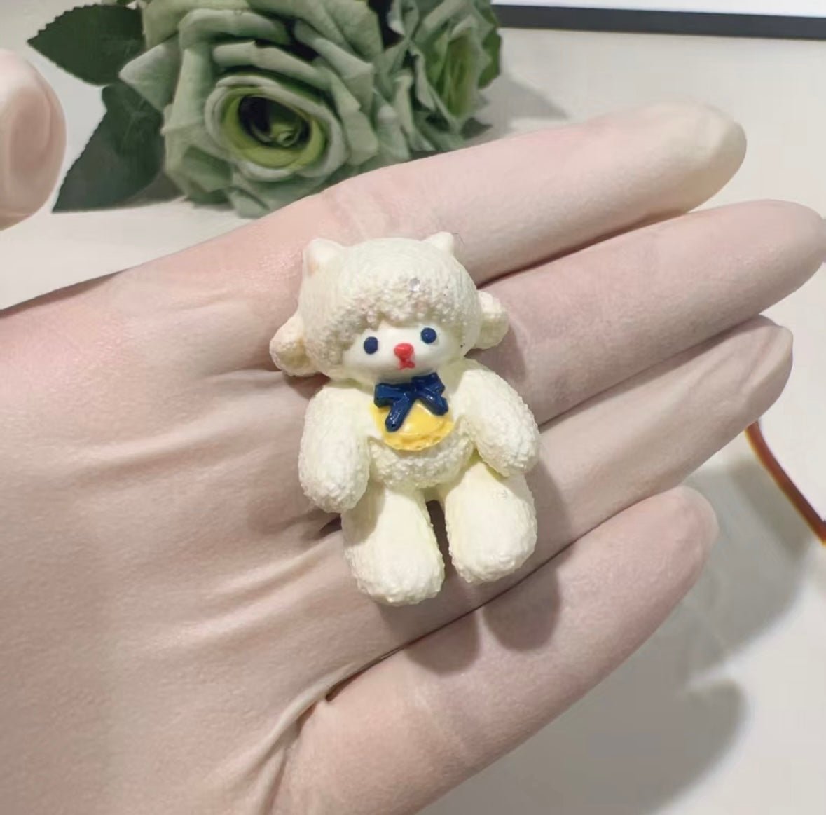 White Sheep Lamb Taba Squishy Toy - Find Your Love Squishy